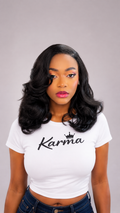 Unstoppable | Natural Black 13×6 HD Glueless Loose Body Wave Human Hair Blend Lace Front Wig image 0