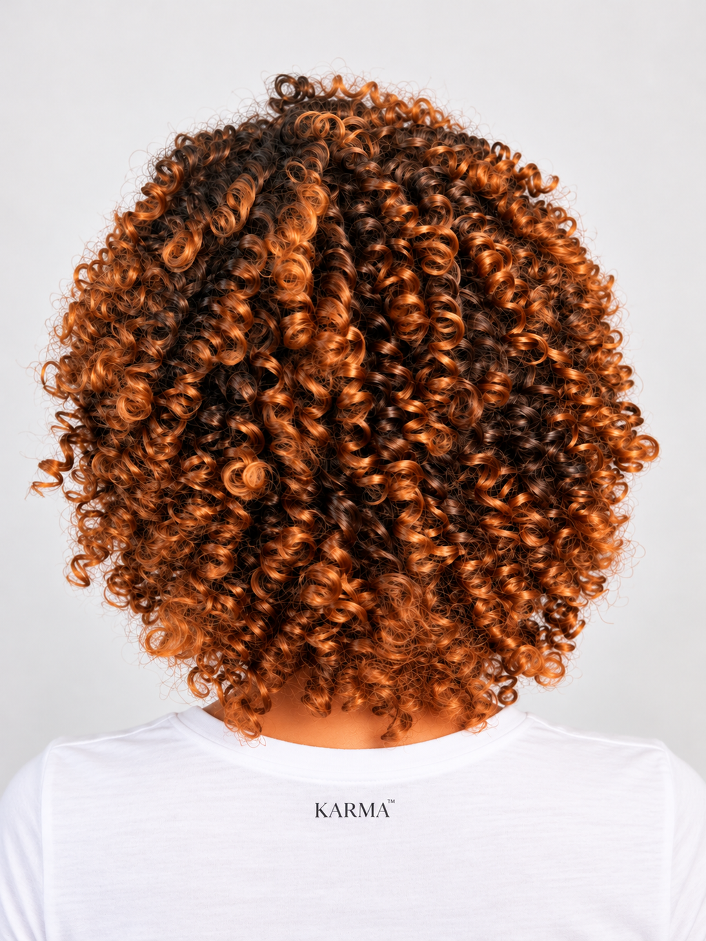 Ember™ | 6 Inch Copper Brown Curly Human Hair Blend Wig | Glueless Wear & Go