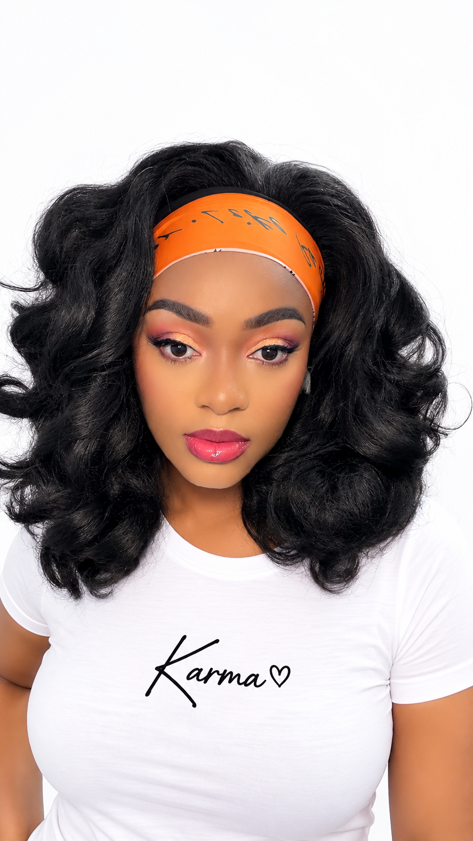Rich Auntie - 16 inches Curly Headband Wig image 2