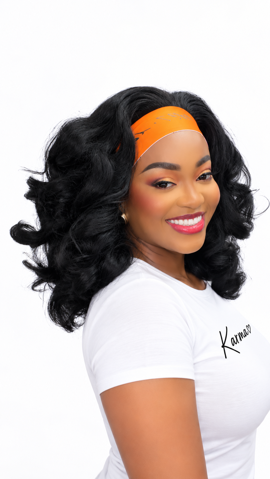 Rich Auntie - 16 inches Curly Headband Wig image 3