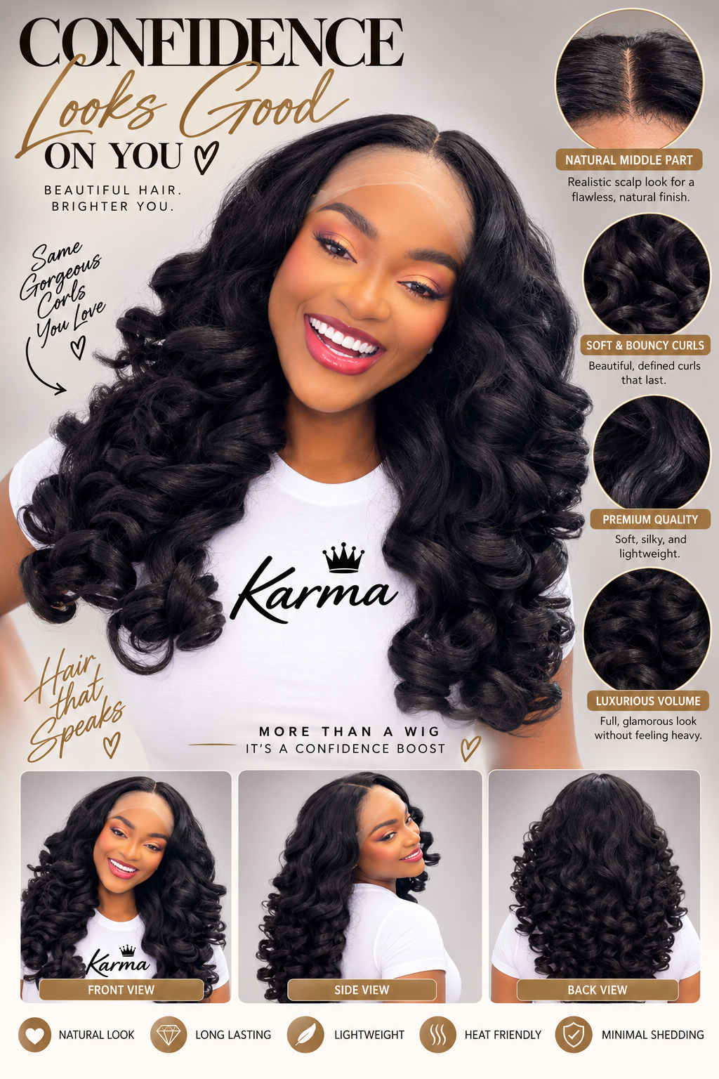 Ascend | Body Wave Human Hair Blend Lace Front Wig image 1