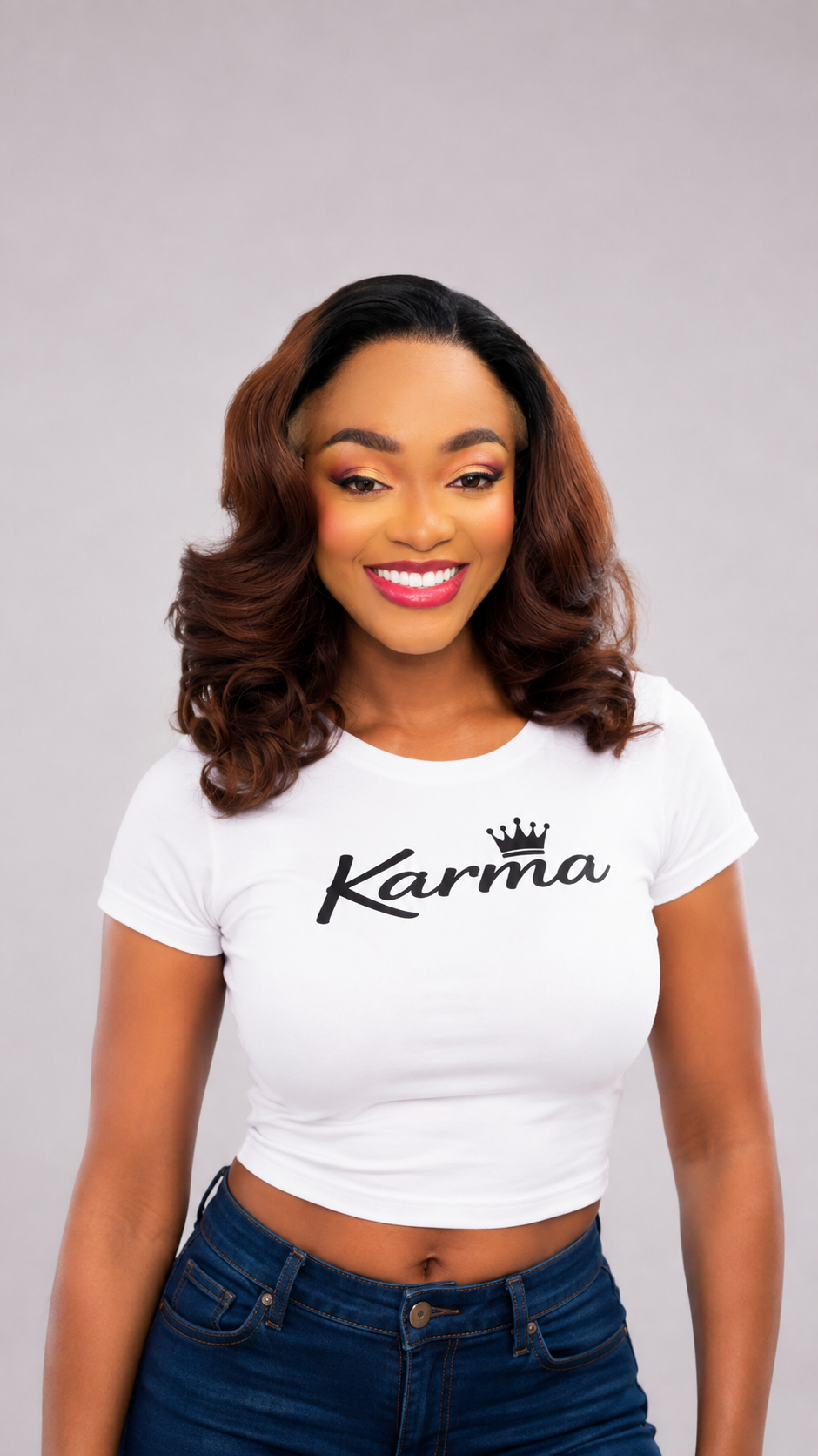Ignite Female 13×4 HD Human Hair Blend Lace Front Wig image 3