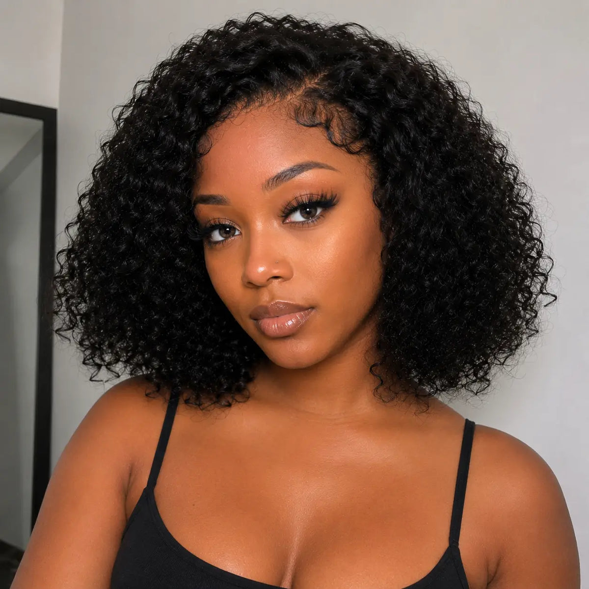 Full of Grace 10" Bohemian Curly Bob Wig | 100% Human Hair | 13×4 HD Lace Front | Glueless image 0
