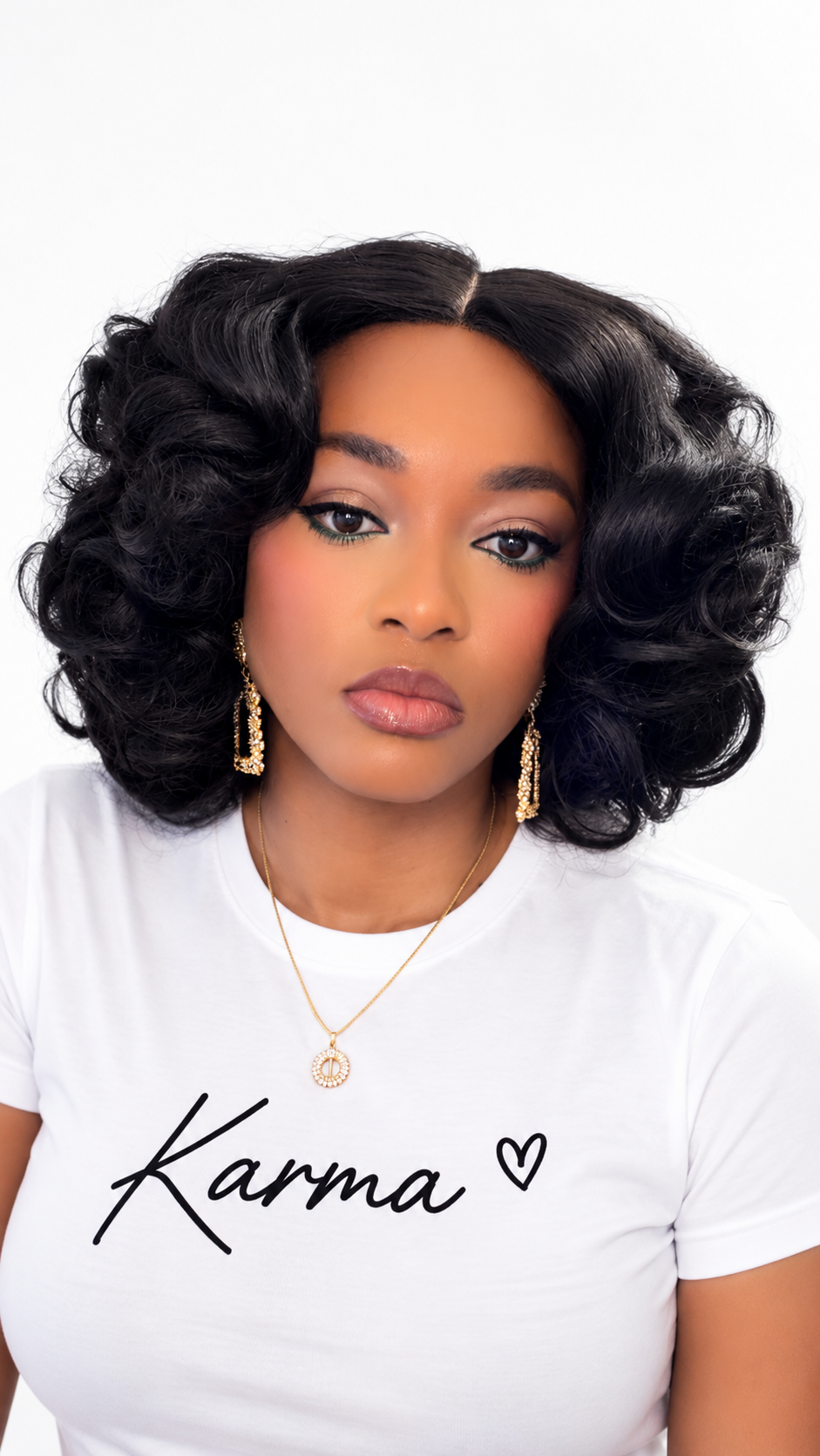 DIVINE ✨  14” Human Hair Blend Wear & Go Wig image 0