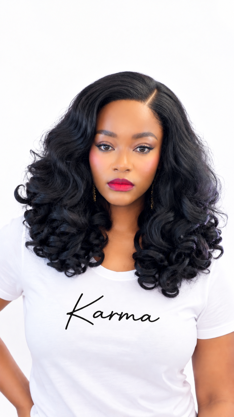 Voluminous Yaki Glam Wig | 16 Inches image 1